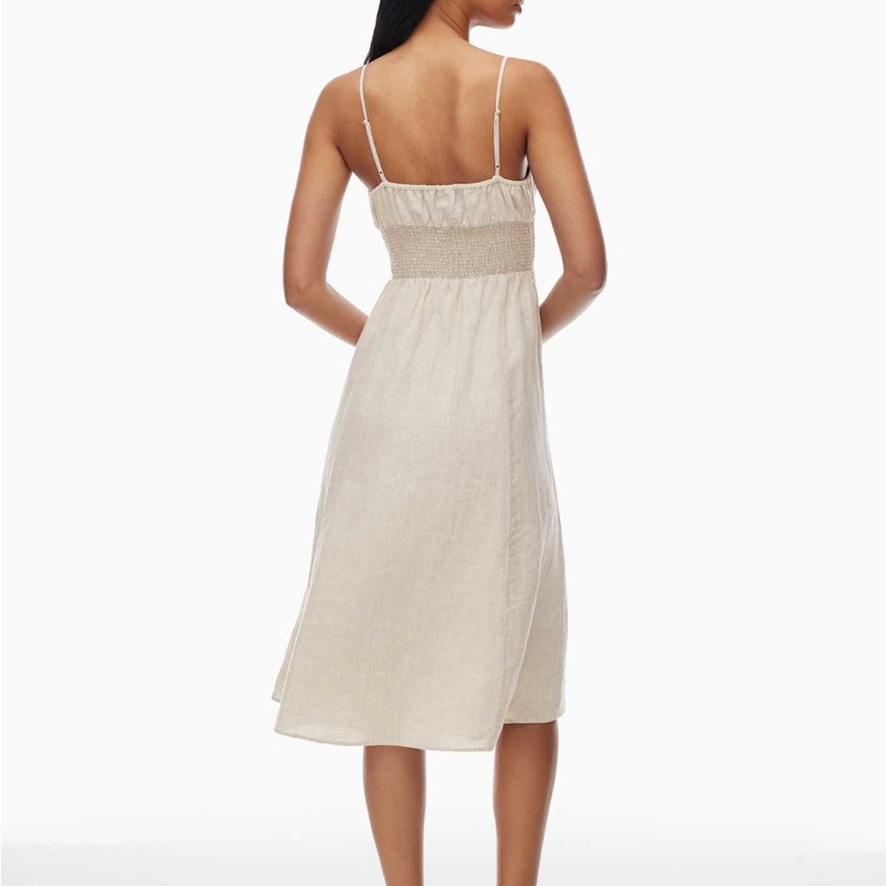 Aritzia Light Beige Midi Dress - Picture 3 of 6